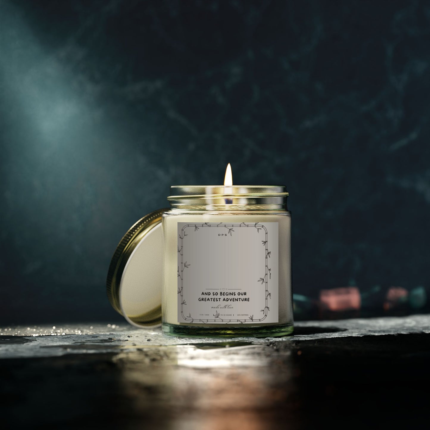 Custom wedding candle