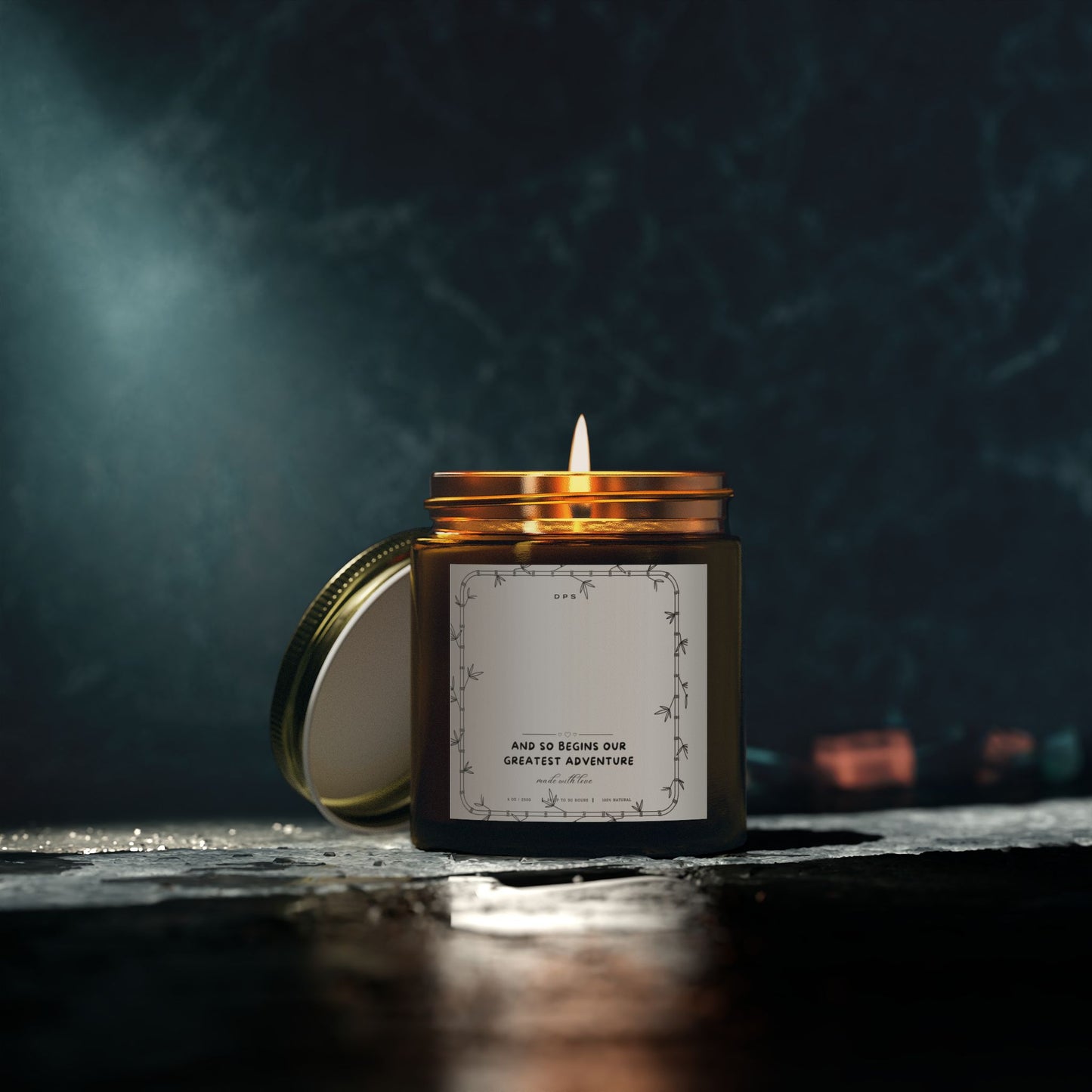 Custom wedding candle