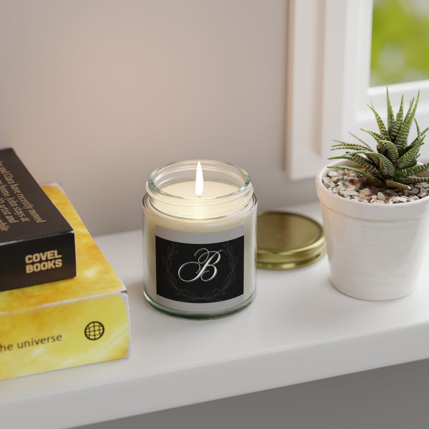 Elegant Monogram Scented Candles for Home Decor, Gifts for Her, Relaxation, Aromatherapy, Birthday, Weddings, Customizable Candles